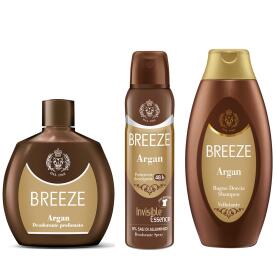 Breeze Set Deodorant Squeeze Argan 100ml + Badedusche 400 ml + deo 150ml