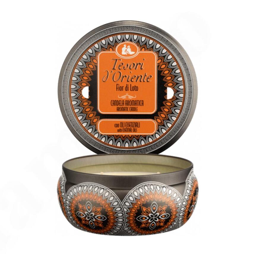 Tesori dOriente Lotusbl&uuml;te Fior di Loto Geschenkset Badecreme 500 ml &amp; Duftkerze 200 g