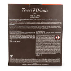 Tesori dOriente Lotusbl&uuml;te Fior di Loto Geschenkset Badecreme 500 ml &amp; Duftkerze 200 g