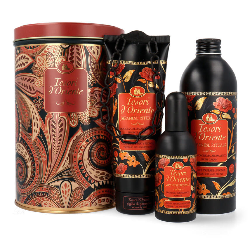 Tesori dOriente Tsubaki Japanese Rituals Box mit Eau de Toilette, Duschcreme &amp; Badecreme