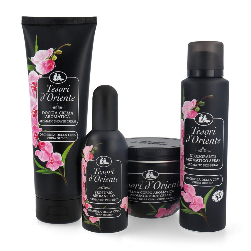 Tesori dOriente Orchidea della Cina Geschenkset mit 4 Artikel