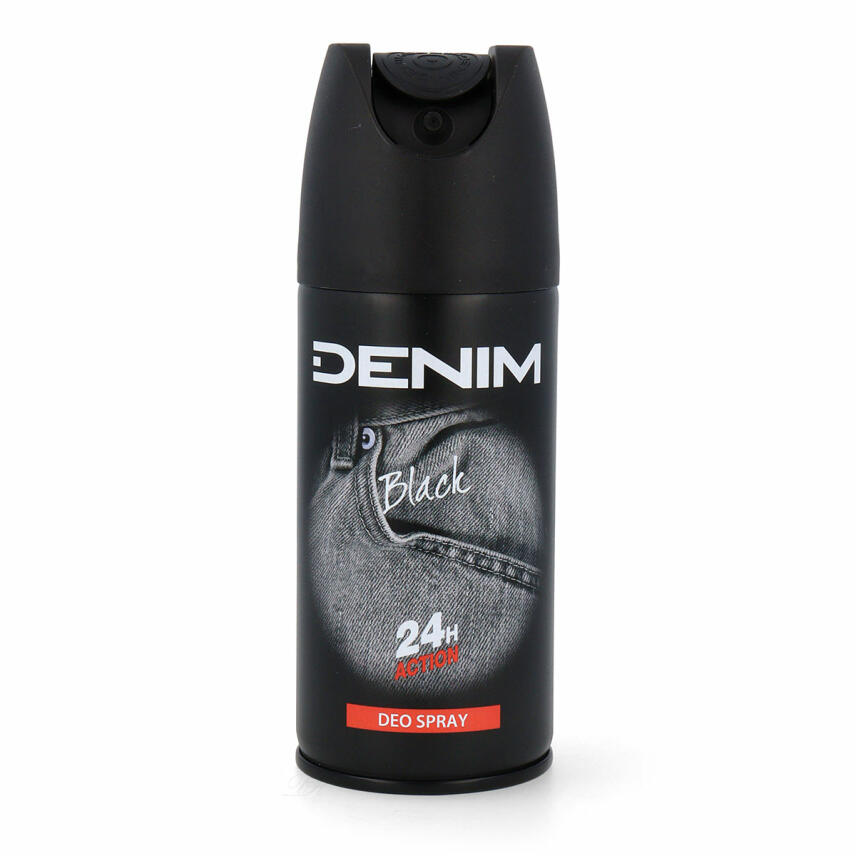 DENIM BLACK Geschenkset mit After Shave 100 ml, Deo Spray 150 ml &amp; Bag
