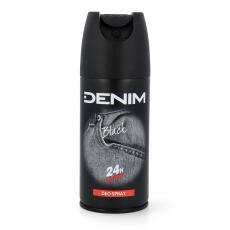 DENIM Black Geschenkset mit After Shave 100 ml, Deo Spray 150 ml &amp; Bag