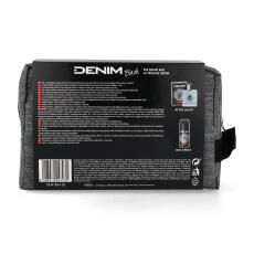 DENIM Black Geschenkset mit After Shave 100 ml, Deo Spray 150 ml &amp; Bag