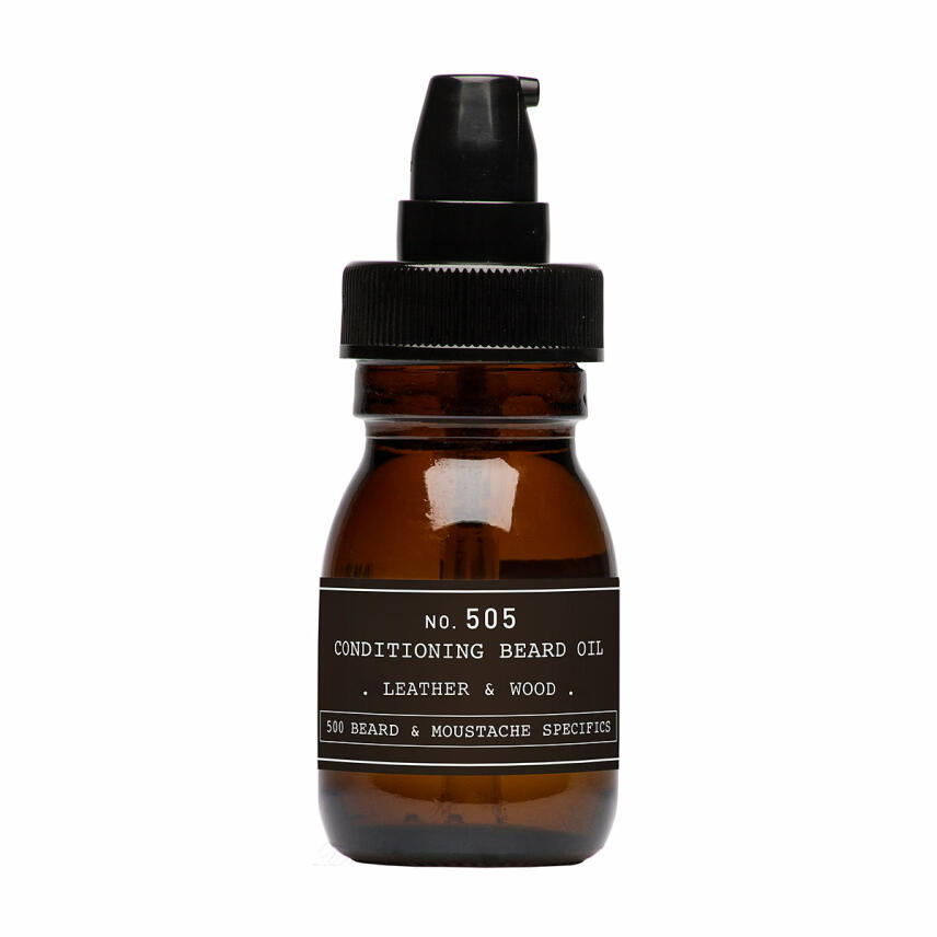 Depot No.505 Leather &amp; Wood Conditioning Beard Oil 30 ml