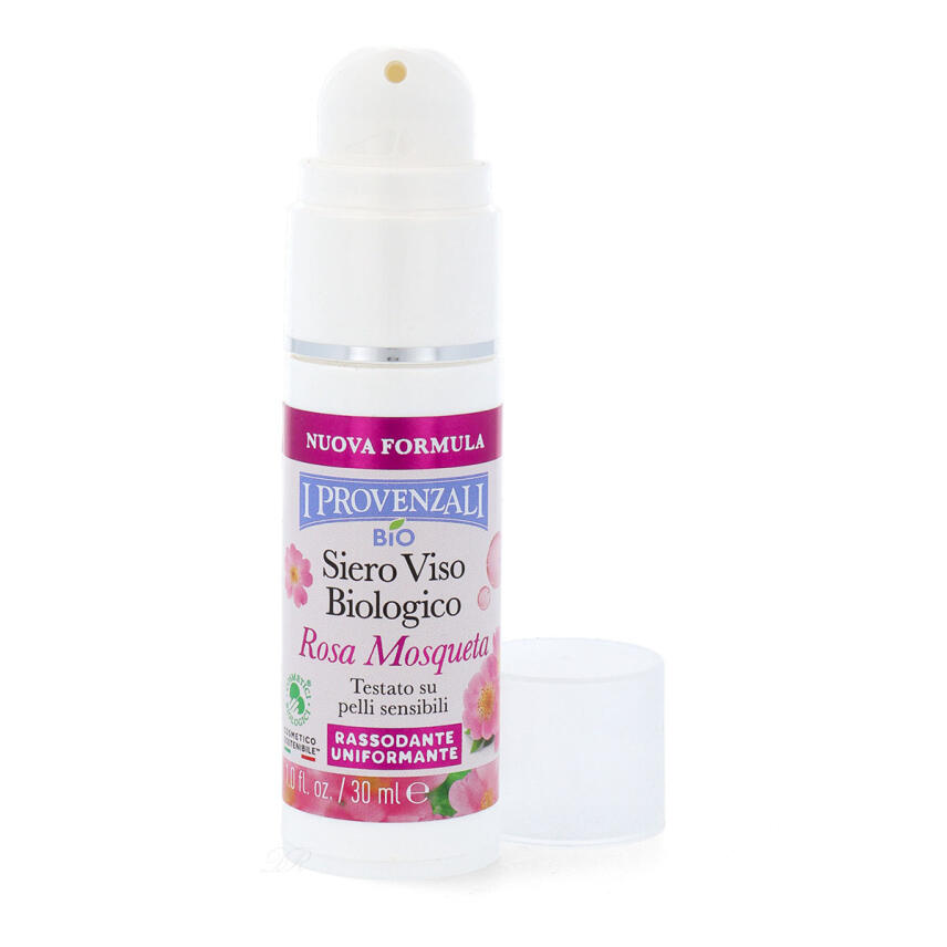 I Provenzali Bio Gesichtsserum f&uuml;r sensible Haut Rosa Mosqueta Wildrosen&ouml;l 30 ml