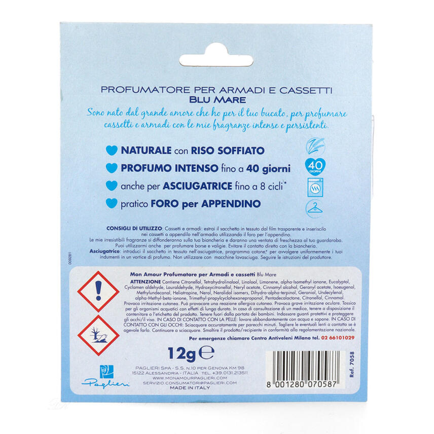 Paglieri Mon Amour Duftkissen Blu Mare 40 Tage