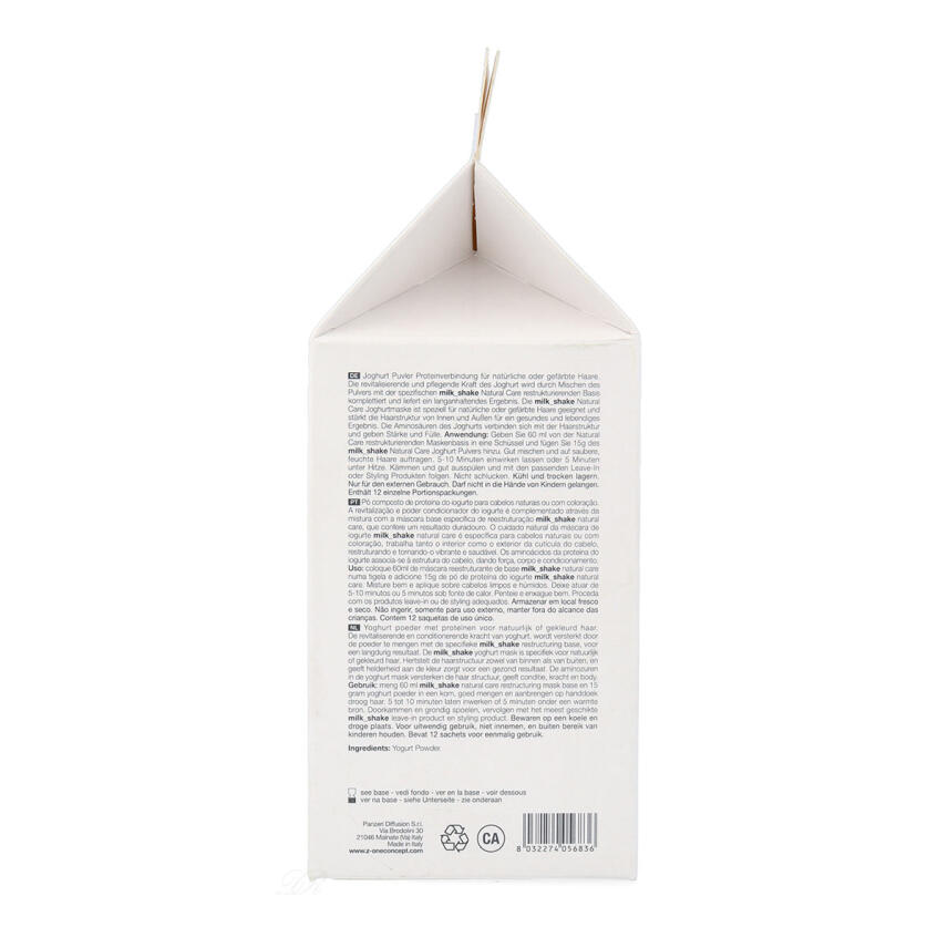 milk_shake&reg; Natural Care Yogurt Mask Powder 12 x 15 g
