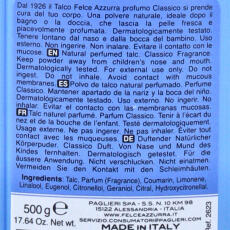 PAGLIERI Felce Azzurra K&ouml;rperpuder Talco Talk puder 12x 500g