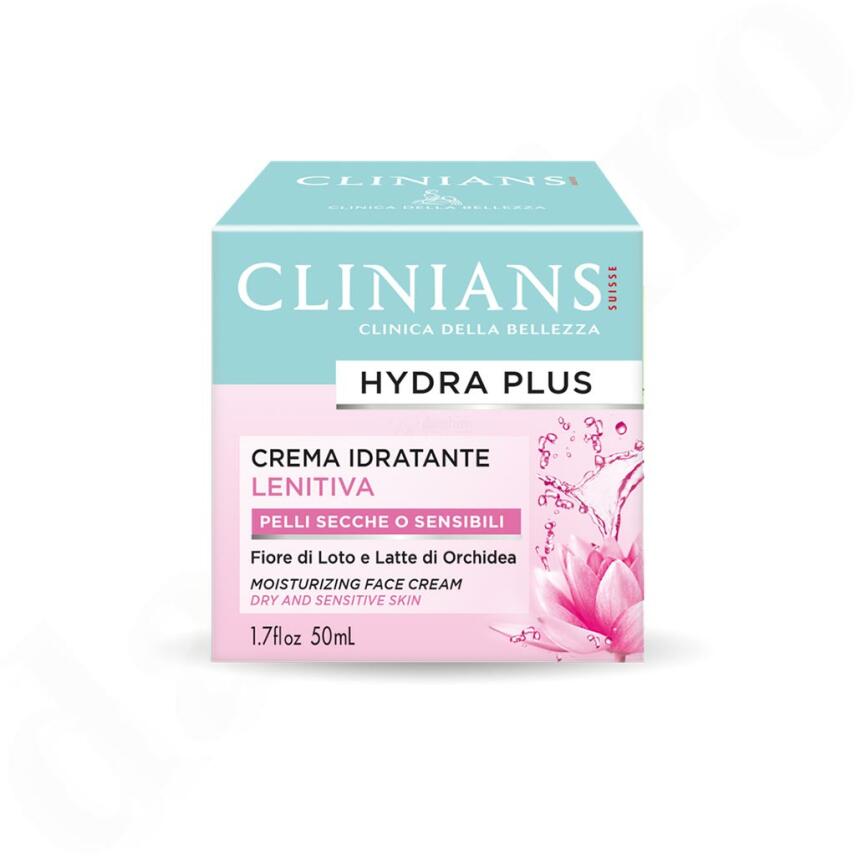 CLINIANS Hydra Plus Gesichtscreme mit Lotusbl&uuml;te &amp; Orchideenmilch 50 ml