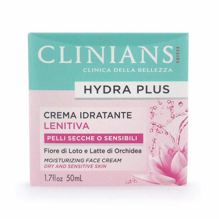 CLINIANS Hydra Plus Gesichtscreme mit Lotusbl&uuml;te &amp; Orchideenmilch 50 ml