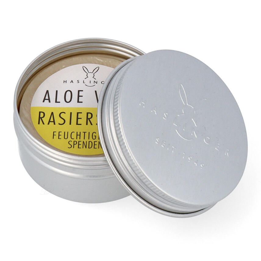 Haslinger Rasierseife Aloe Vera 60g in Schraubdose