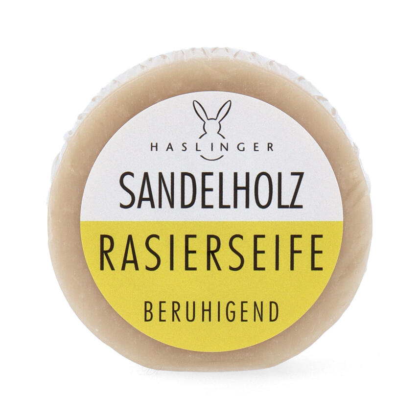 Haslinger Rasierseife SANDELHOLZ beruhigend 60g in Schraubdose