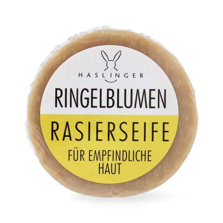 Haslinger Rasierseife Ringelblumen 60g in Schraubdose