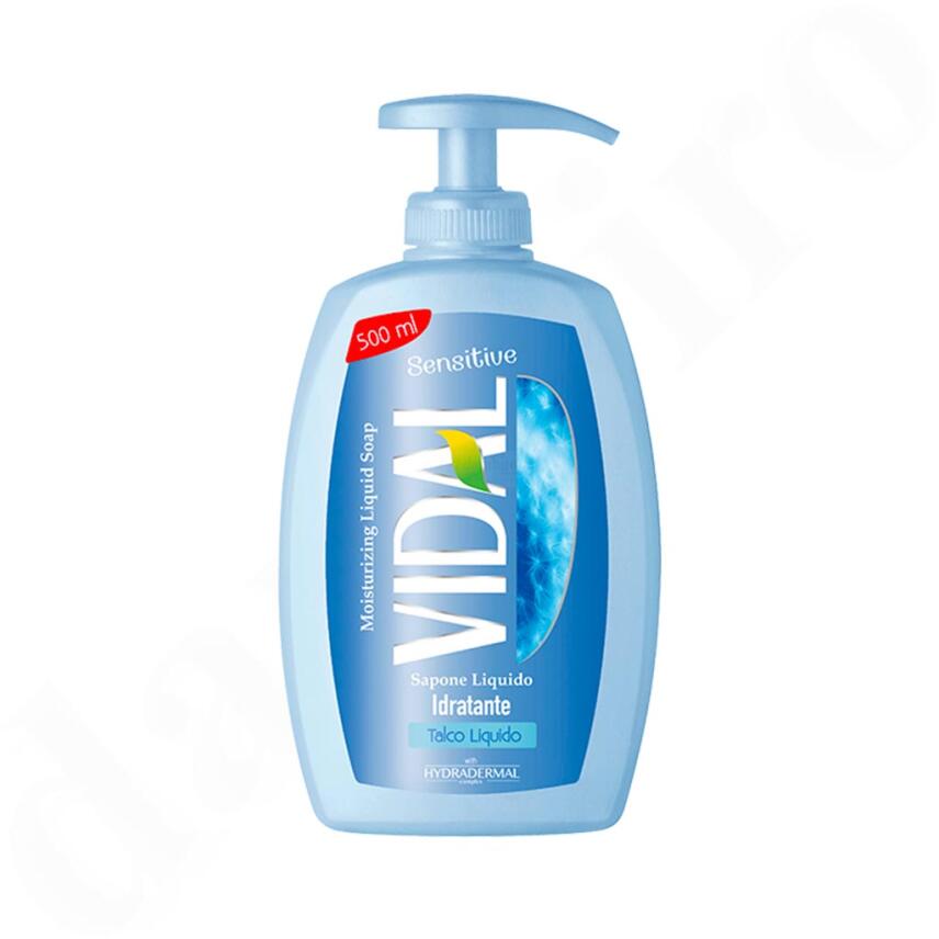 VIDAL Fl&uuml;ssigseife Sensitive 500 ml talco liquido