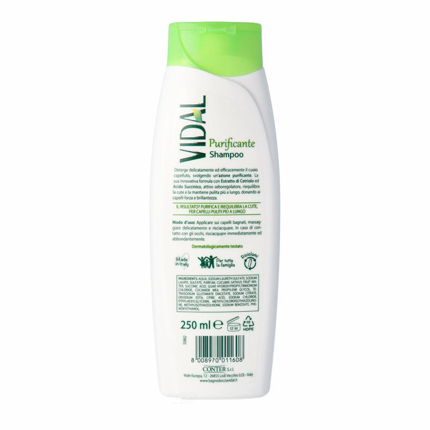 VIDAL Purificante Shampoo f&uuml;r fettiges Haar 250ml
