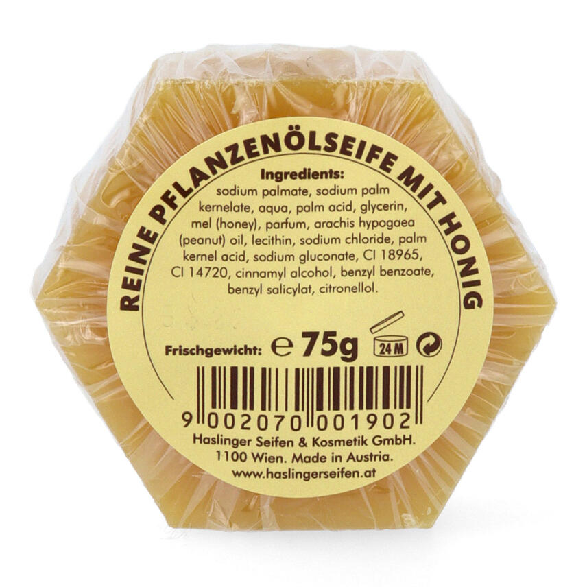 Haslinger reine Pflanzen&ouml;lseife mit Honig 75g