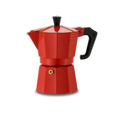 Pezzetti Italexpress 3 Cups Coffee Maker - red