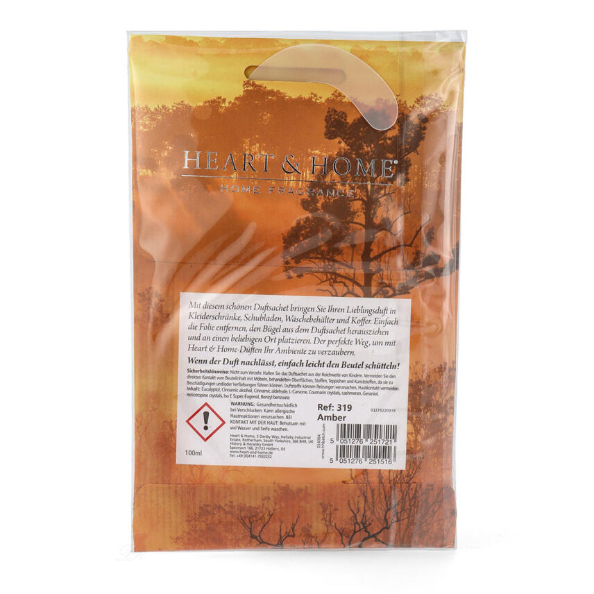 Heart &amp; Home Amber Duftsachet 100 ml