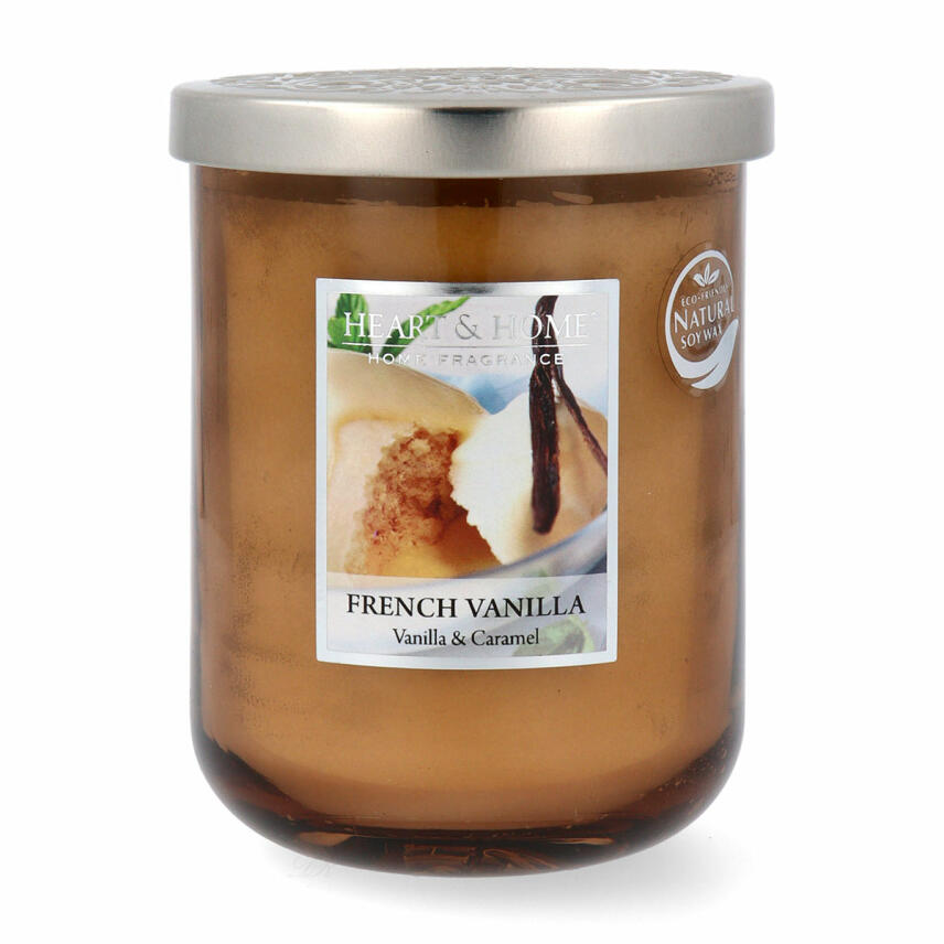 Heart &amp; Home Duftkerze French Vanilla Cupcake Grosses Glas 340 g