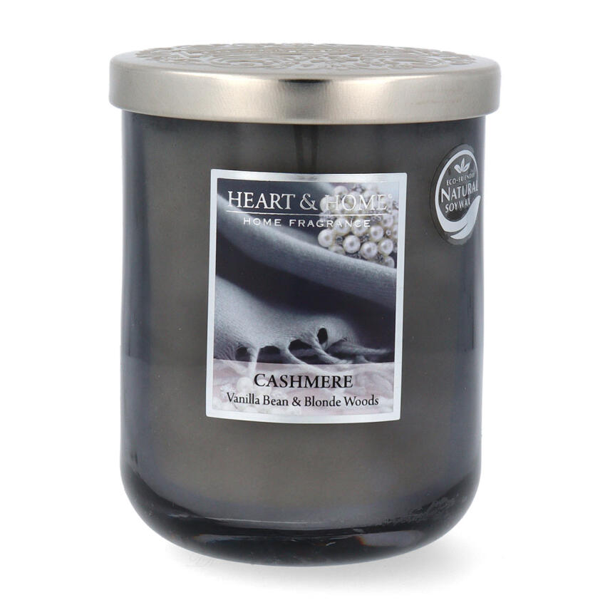 Heart &amp; Home Duftkerze Cashmere Gro&szlig;es Glas 340 g