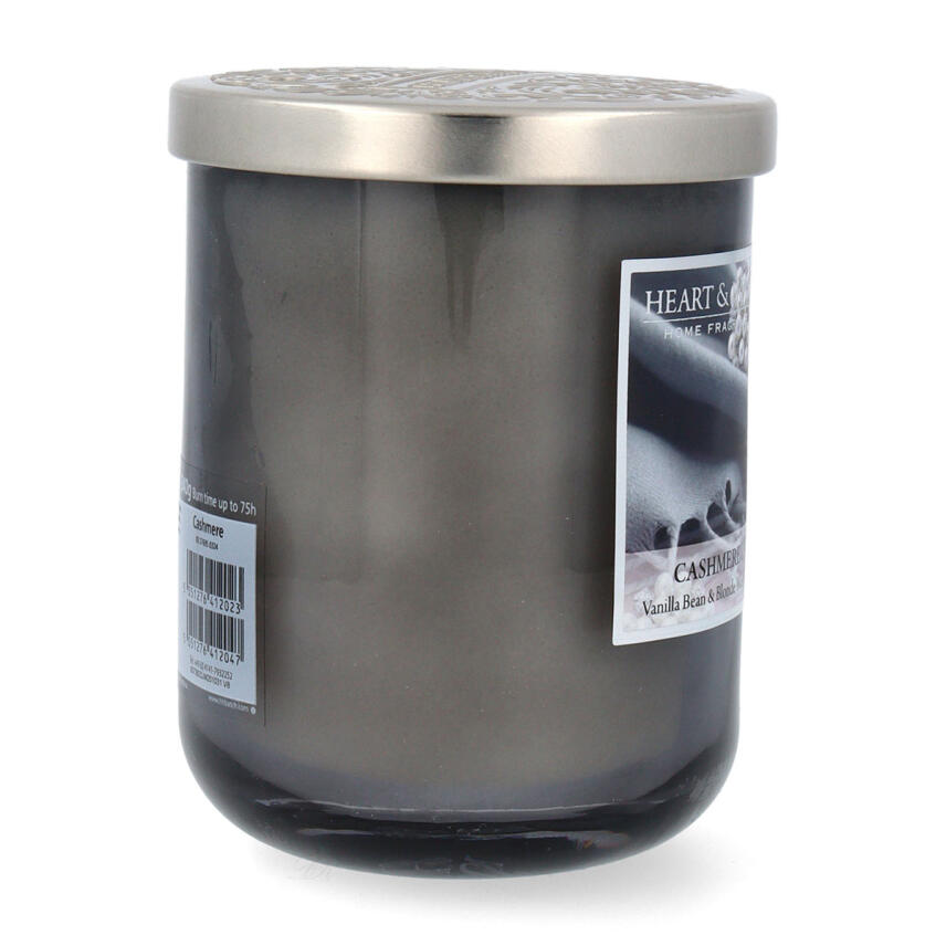 Heart &amp; Home Duftkerze Cashmere Gro&szlig;es Glas 340 g