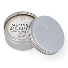 Haslinger Rasierseife Schafmilch 60g in Schraubdose
