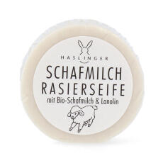 Haslinger Rasierseife Schafmilch 60g in Schraubdose