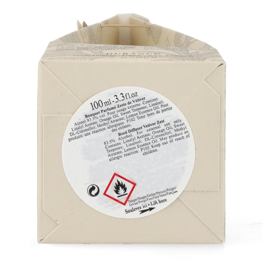 Durance Duftbouquet Vetiver Zesten Diffusor Raumduft 100 ml