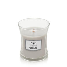 WoodWick Lavender &amp; Cedar Kleines Glas Duftkerze 85 g