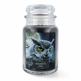 Village Candle Fantasy Fun Wizards Owl Duftkerze Großes Glas 602 g