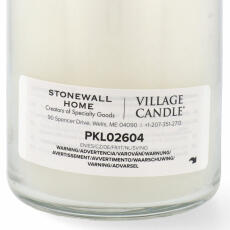 Village Candle Pure Linen Glas Deckel Duftkerze Gro&szlig;es Glas 602 g