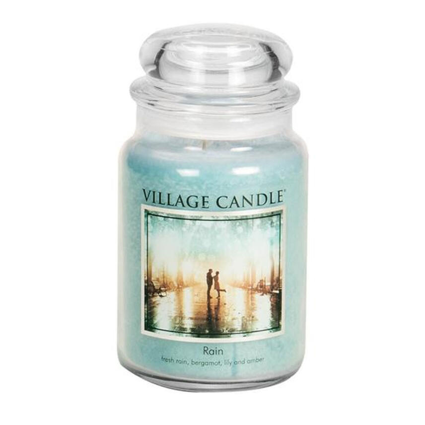 Village Candle Rain Duftkerze Gro&szlig;es Glas 602 g
