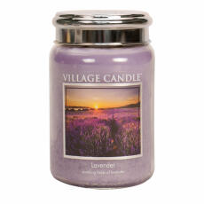 Village Candle Lavender Duftkerze Gro&szlig;es Glas 602 g