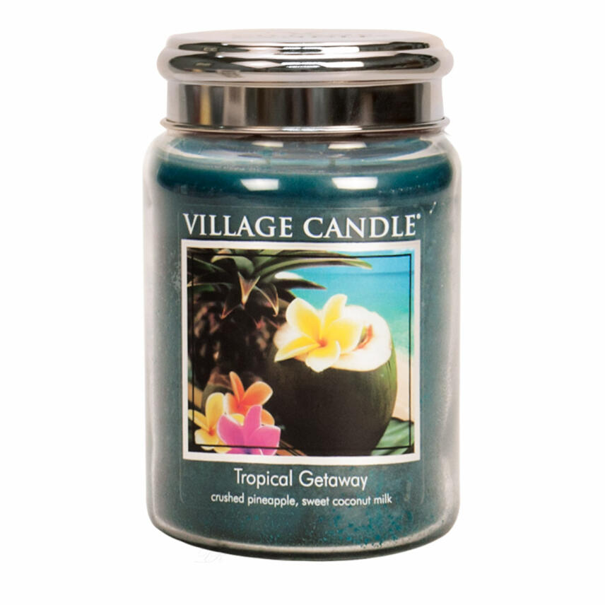 Village Candle Tropical Getaway Duftkerze Gro&szlig;es Glas 602 g