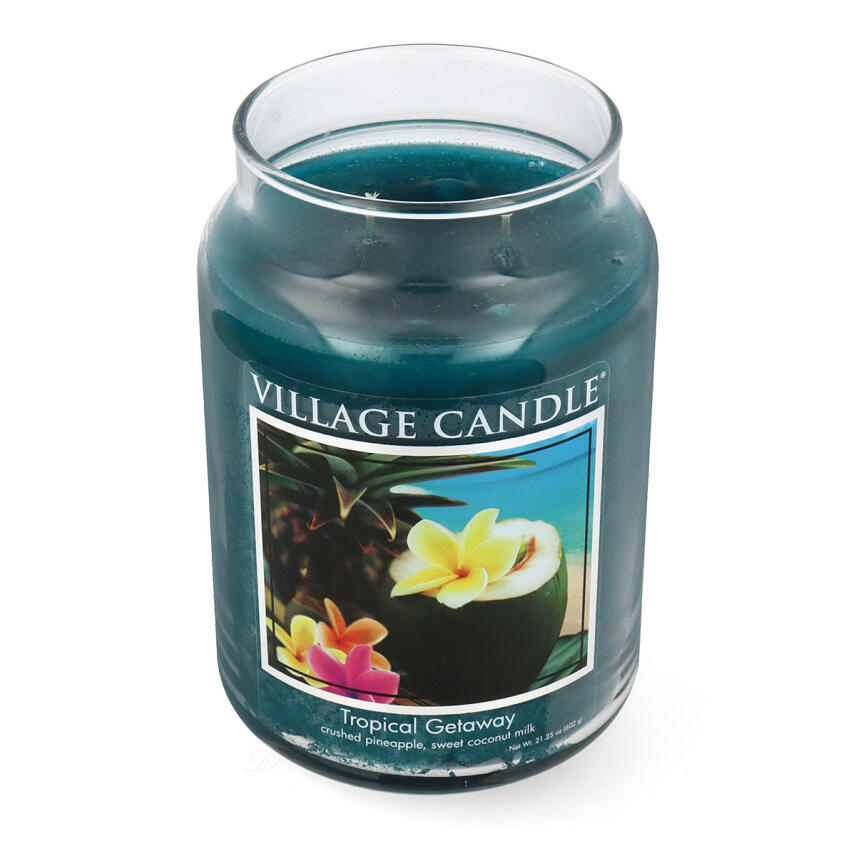 Village Candle Tropical Getaway Duftkerze Gro&szlig;es Glas 602 g
