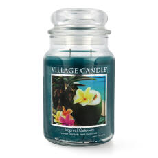 Village Candle Tropical Getaway Duftkerze Gro&szlig;es Glas 602 g