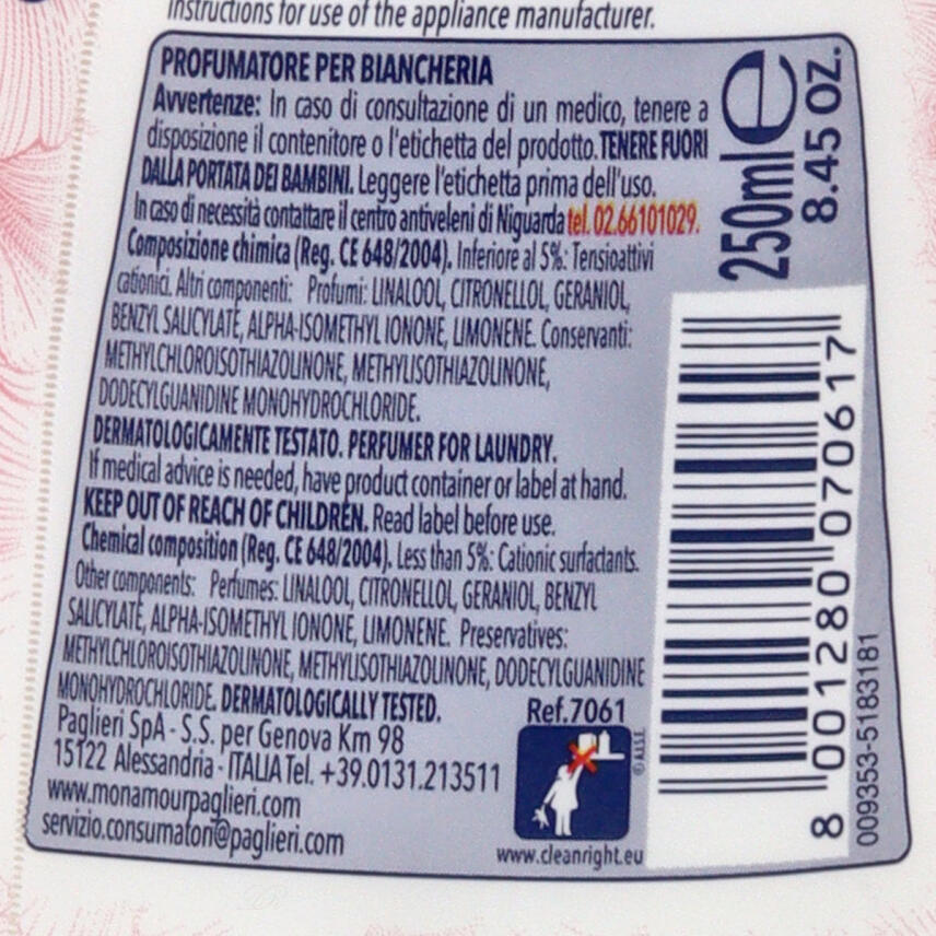 Paglieri Mon Amour W&auml;scheparfum Flower Power 250 ml