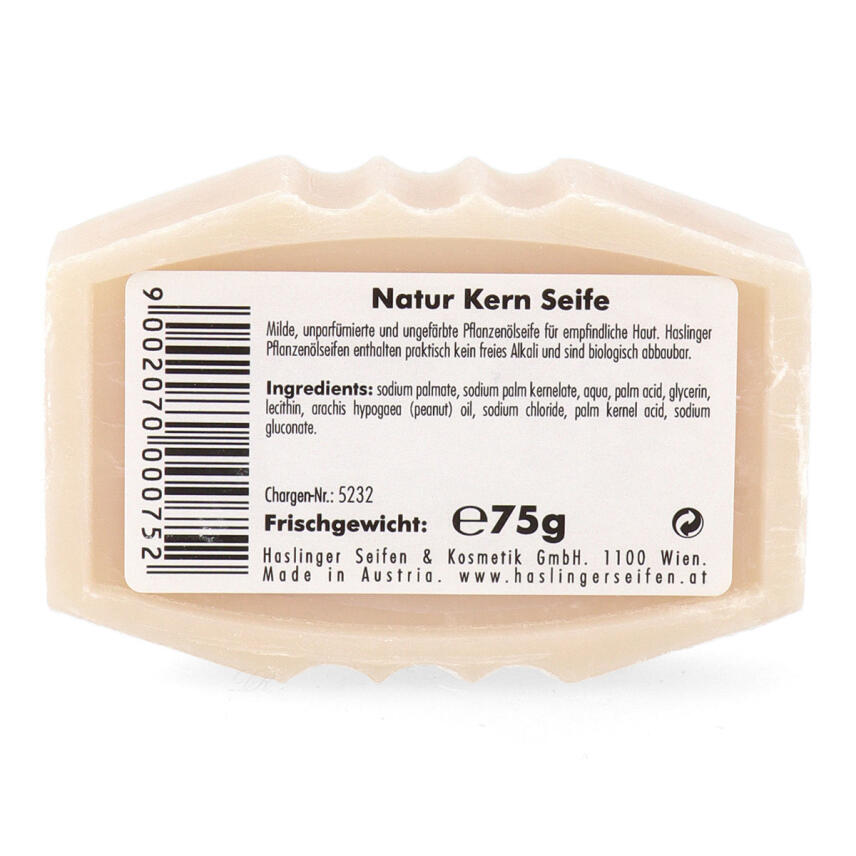 Haslinger Pflanzen&ouml;l Kernseife 75g
