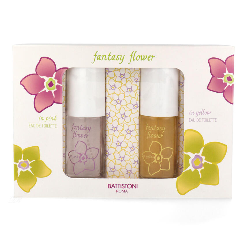 Marte Battistoni Fantasy Flower Set Edt Yellow 30 ml + Edt Pink 30 ml