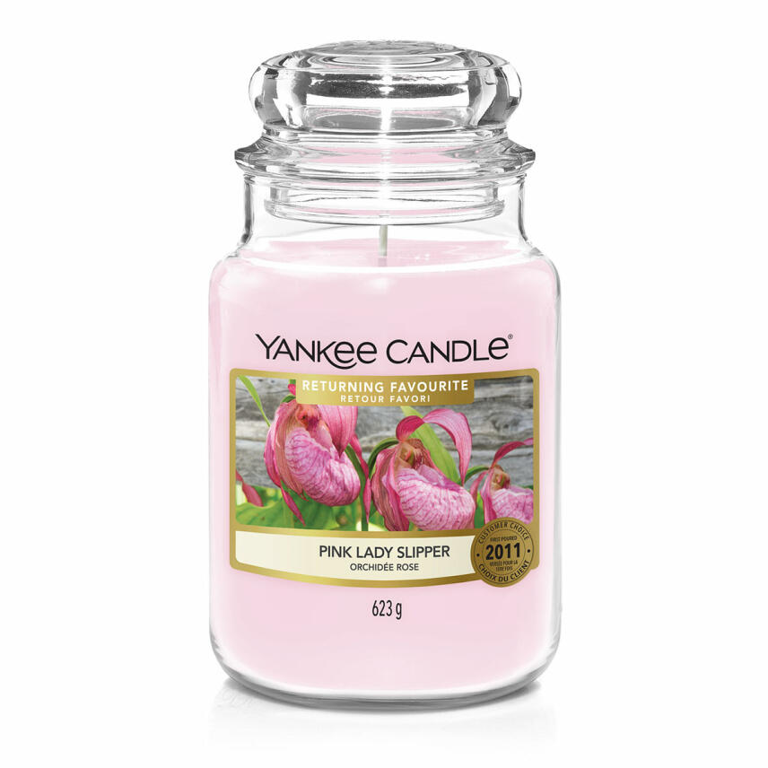 Yankee Candle Pink Lady Slipper Duftkerze Gro&szlig;es Glas 623 g