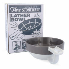 Fine Shaving Lather Bowl Grey-white