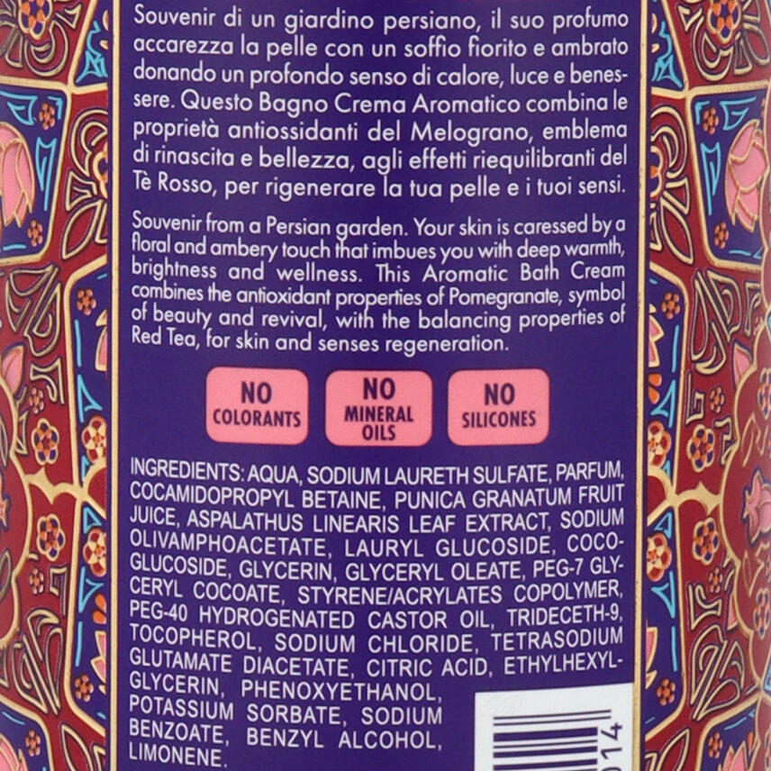 Tesori dOriente Persian Dream Badecreme 500 ml Granatapfel &amp; Roter Tee