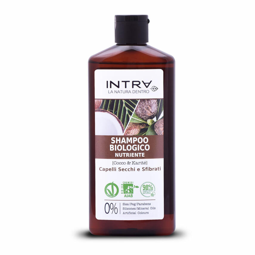 Intra Bio Nutriente Kokos &amp; Sheabutter Shampoo f&uuml;r trockenes Haar 250 ml