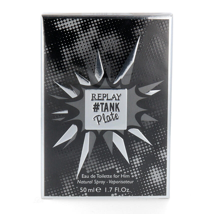 Replay #Tank Plate Eau de Toilette f&uuml;r Herren 50 ml