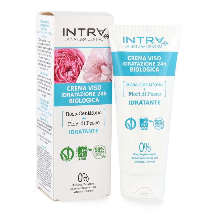 Intra Bio Idratante Centifolia Rose &amp; Pfirsichbl&uuml;te Gesichtscreme 50 ml