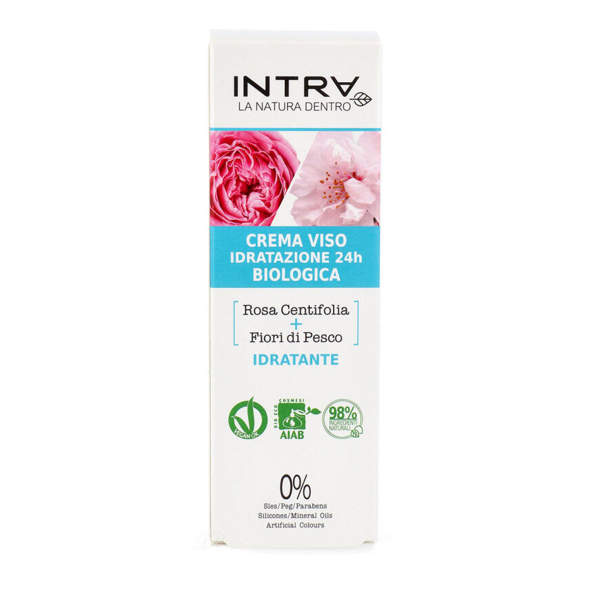 Intra Bio Idratante Centifolia Rose &amp; Pfirsichbl&uuml;te Gesichtscreme 50 ml