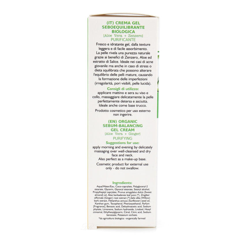 Intra Bio Purificante Aloe Vera &amp; Zenzero Cremegel 50 ml