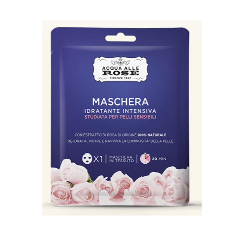 Acqua alle Rose Gesichtsmaske f&uuml;r empfindliche Haut - idratante intensiva