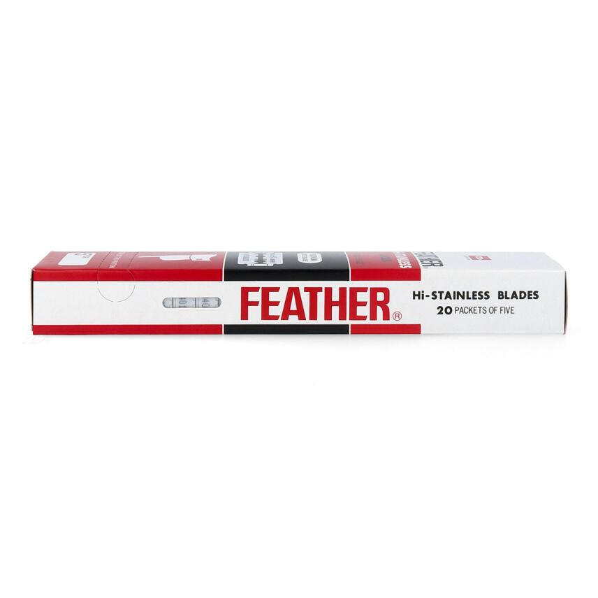 Feather Hi-Stainless Double Edge Rasierklingen Packungsinhalt 100 St&uuml;ck